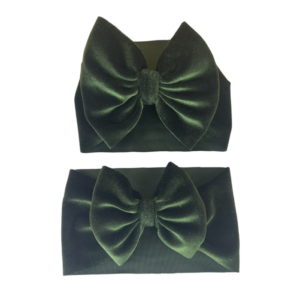 Forest Green Velvet Headwraps